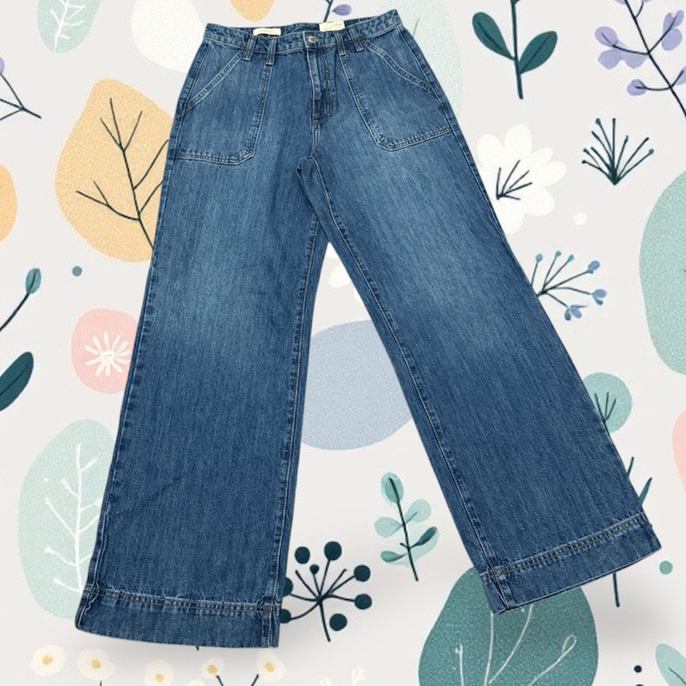 Universal Thread High Rise Wide Leg Jeans Size 10 - Picture 3 of 9